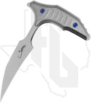 Microtech Marfione Select Bee 218-10MS3 - Single Edge, Stonewashed, Stonewashed Titanium