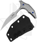 Microtech Marfione Select Bee 218-10MS3 - Single Edge, Stonewashed, Stonewashed Titanium