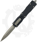 Microtech Dirac 225-10 - Double Edge, Stonewash, Black