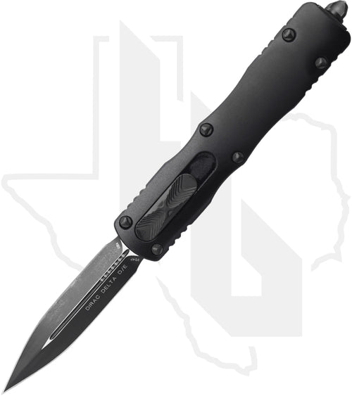 Microtech Dirac Delta 227-1T - Double Edge, Black, Black Aluminum