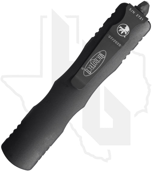 Microtech Dirac Delta 227-1T - Double Edge, Black, Black Aluminum