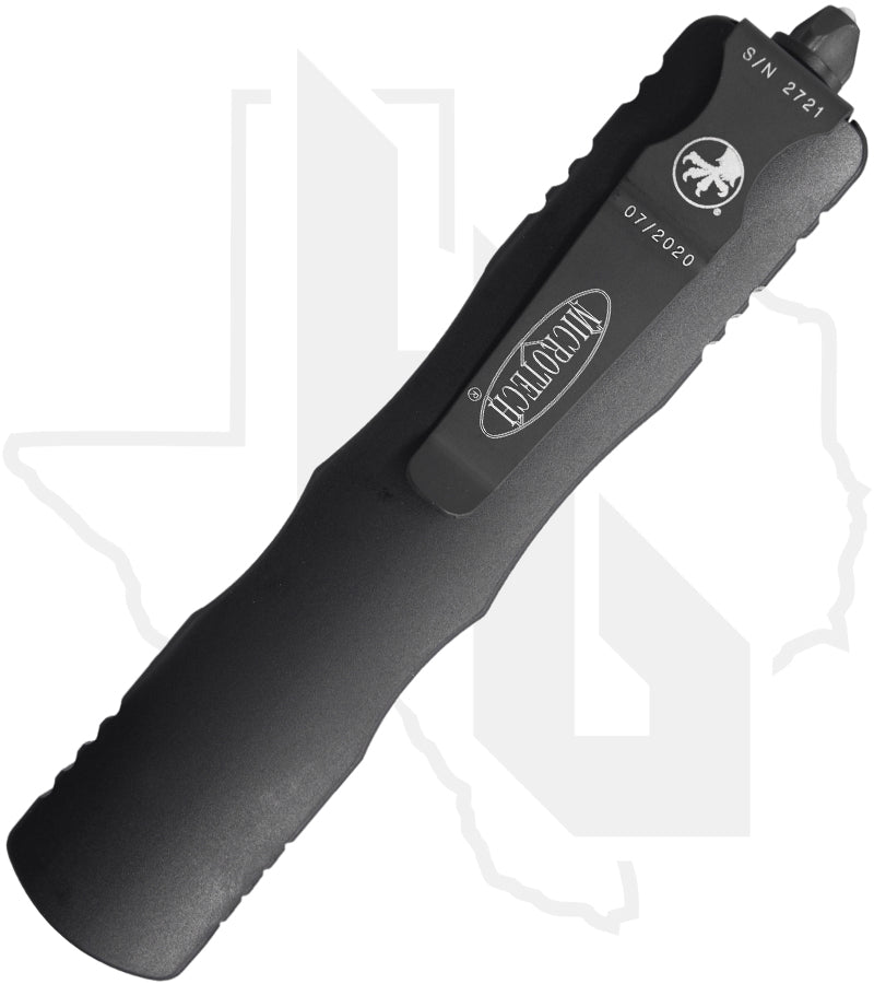 Microtech Dirac Delta 227-1T - Double Edge, Black, Black Aluminum