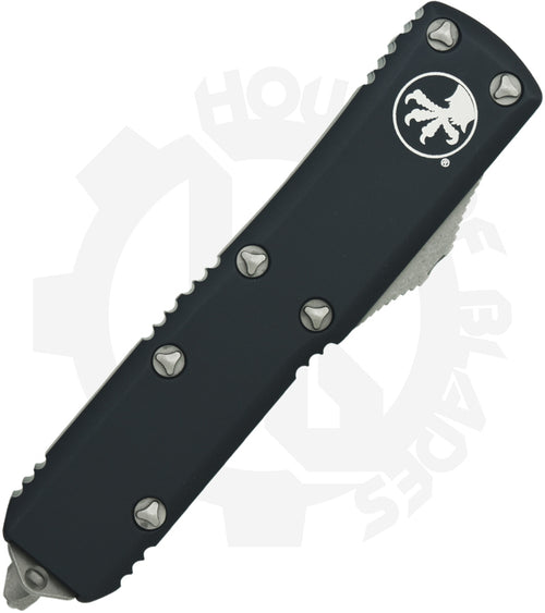 Microtech UTX-85 231-10AP - Single Edge, Apocalyptic, Black