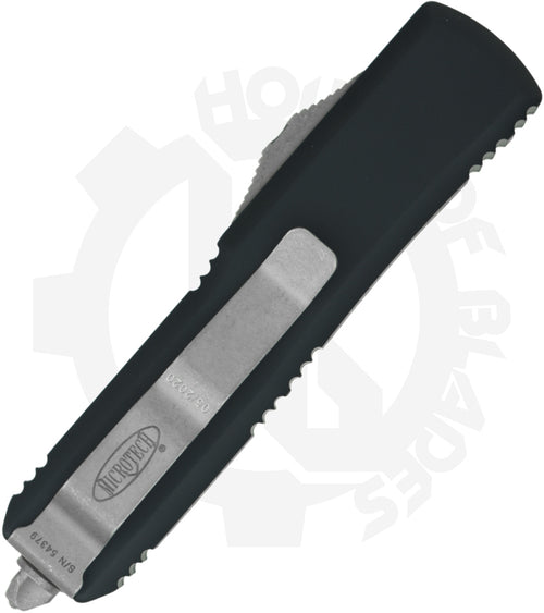 Microtech UTX-85 231-10AP - Single Edge, Apocalyptic, Black