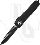 Microtech UTX-85 231-1T - Single Edge, Black, Black Aluminum