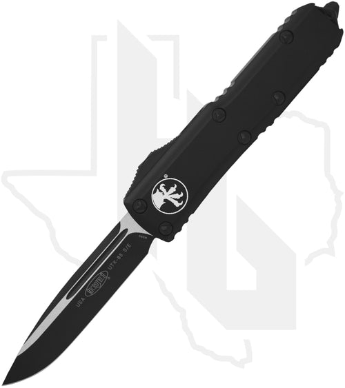 Microtech UTX-85 231-1T - Single Edge, Black, Black Aluminum