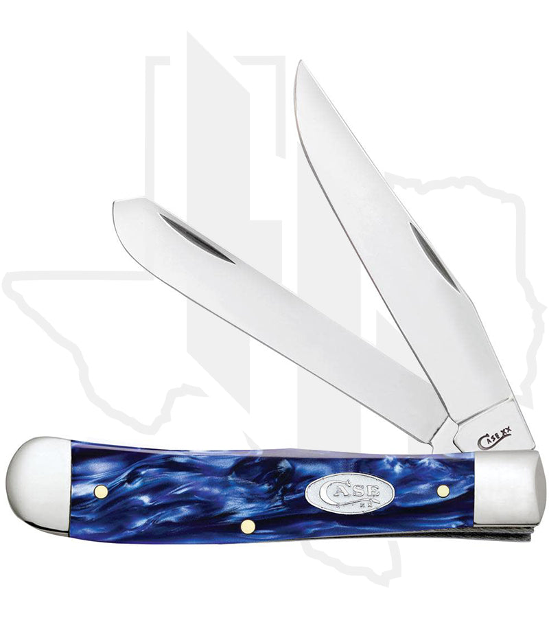 W.R. Case Trapper 23431 - Blue Pearl Kirinite, Smooth (10254 SS)