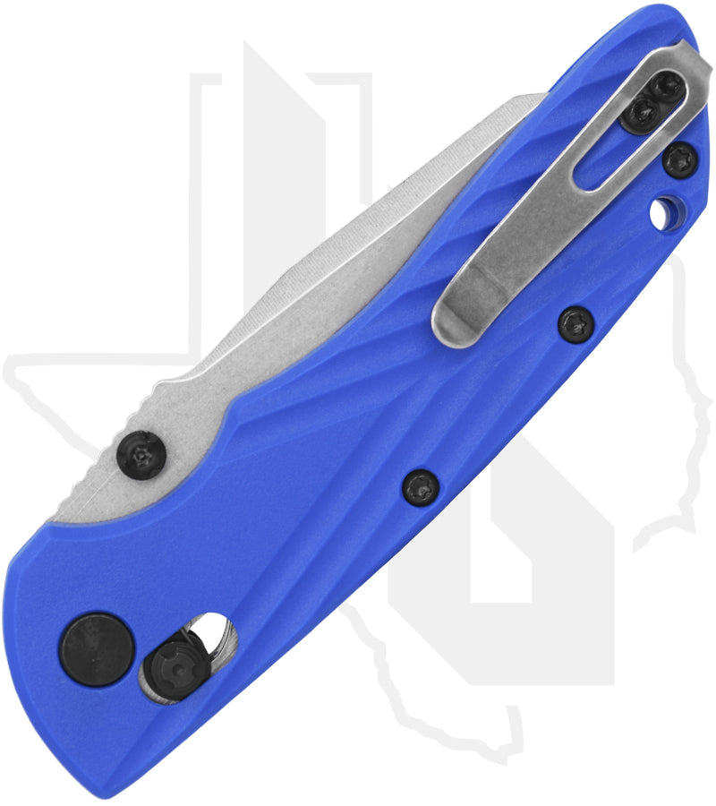 Hogue Knives Deka 24363 - Blue Polymer, Stonewashed