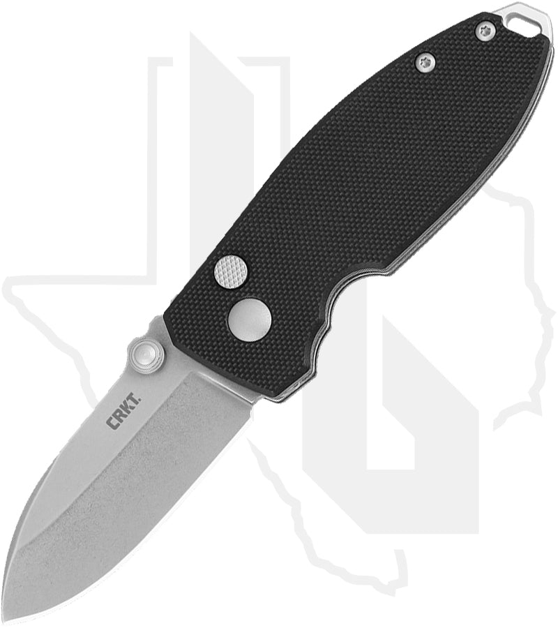 CRKT Squid Button Lock 2474 - Black G-10