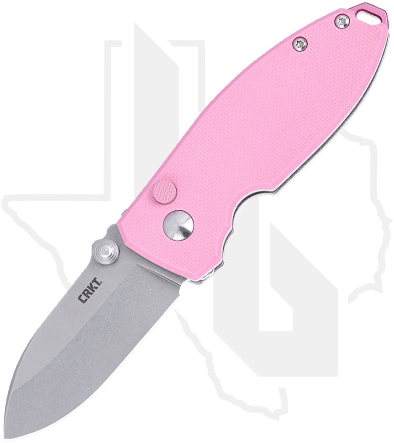 CRKT Squid Button Lock 2474P - Rose Quartz G-10