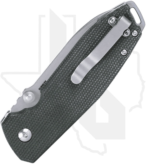 CRKT Squid XM Button Lock 2495GR - Green Micarta