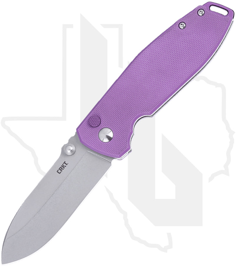 CRKT Squid XM Button Lock 2495P - Violet G-10