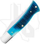 W.R. Case Axe Handle 25580 - Caribbean Blue Bone, Sawcut Jig (BR61135 SS)