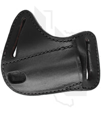 A & M Leather #26 Trapper Sheath 26-BK-PL - Black, Crossdraw