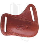 A & M Leather #26 Trapper Sheath 26-LB-BW - Brown, Crossdraw, Basket Weave