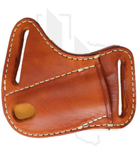 A & M Leather #26 Trapper Sheath 26-ST-PL - Saddle Tan, Crossdraw