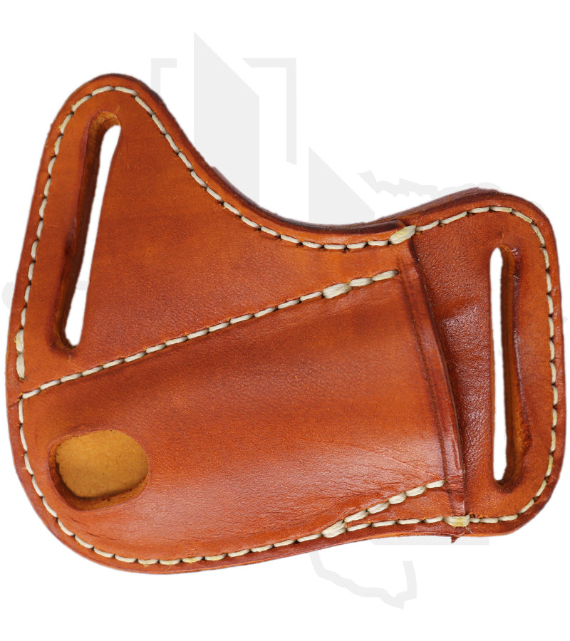 A & M Leather #26 Trapper Sheath 26-ST-PL - Saddle Tan, Crossdraw