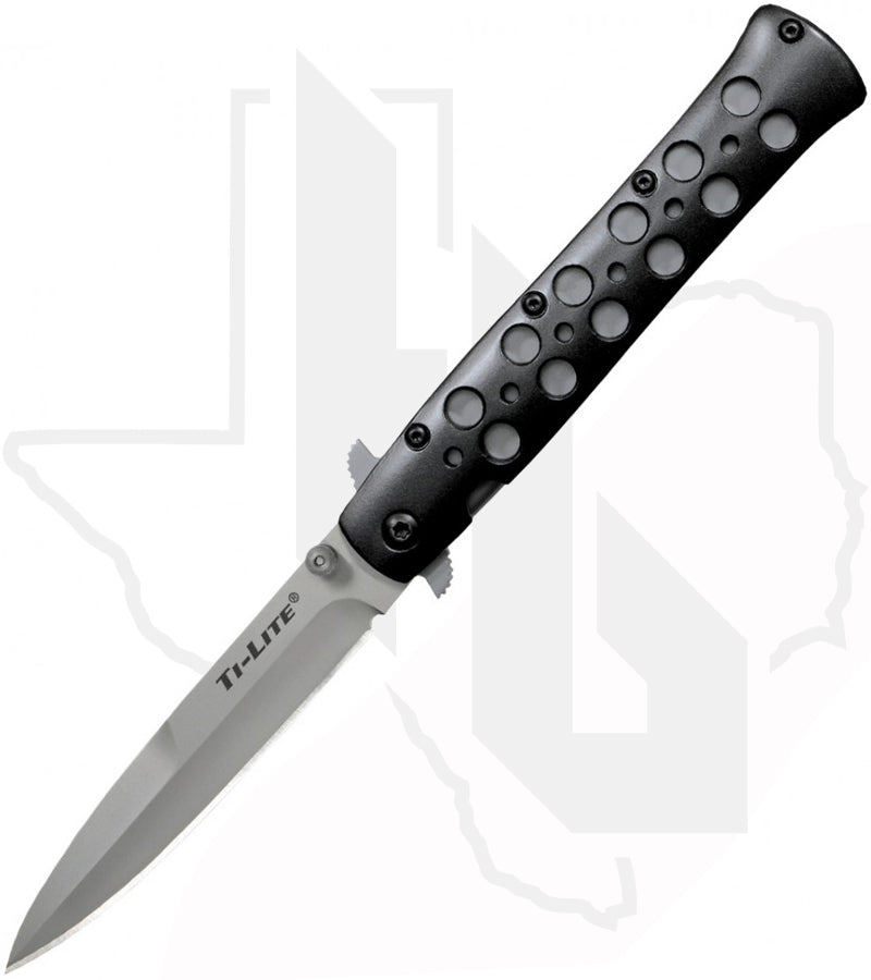Cold Steel Ti-Lite 26B4 - Black EDP Aluminum, Bead-Blasted