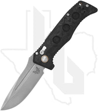 Benchmade Black Class Mini Auto Adamas 2730-03 - Marbled Carbon Fiber, Stonewashed
