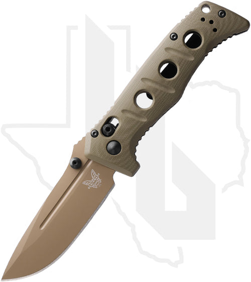 Benchmade Mini Adamas 273FE-05 - OD Green G-10, Flat Earth Cerakote