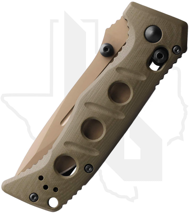 Benchmade Mini Adamas 273FE-05 - OD Green G-10, Flat Earth Cerakote