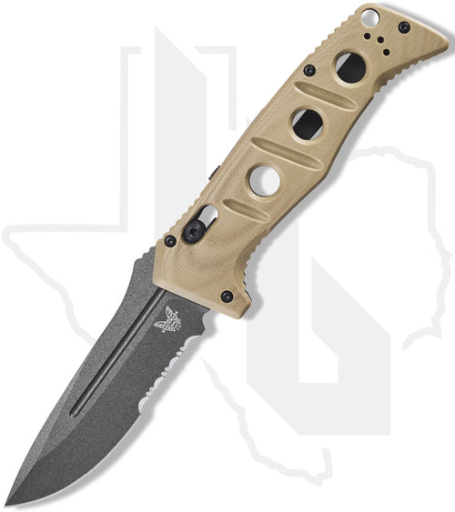 Benchmade Black Class Auto Adamas 2750SGY-3 - Flat Earth, Grey
