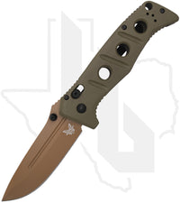 Benchmade Black Class Adamas 275FE-2 - OD Green, Flat Earth, G-10
