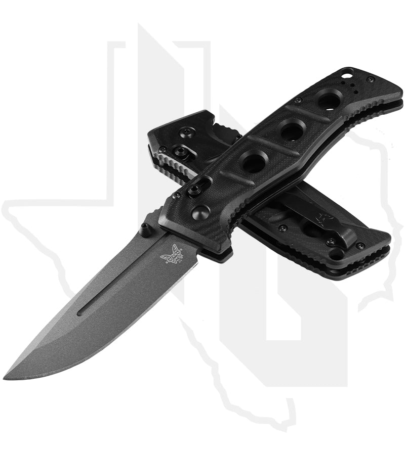 Benchmade Adamas 275GY-03 - Black G-10, Tungsten Gray Cerakote