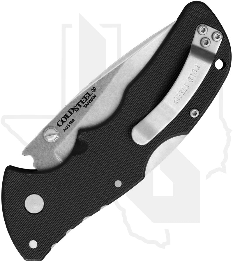 Cold Steel Mini Recon 1 27BAS - Black GRN, Stonewashed, Spear Point