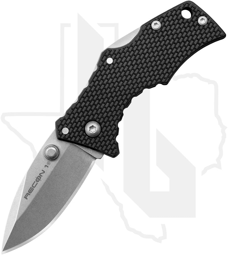 Cold Steel Micro Recon 1 27DS - Black Griv-Ex, Stonewashed, Spear Point