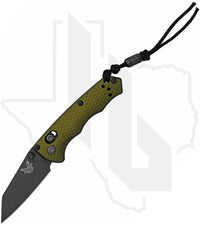 Benchmade Black Class Full Immunity 290BK-2 - Woodland Green Aluminum, Cobalt Black Cerakote