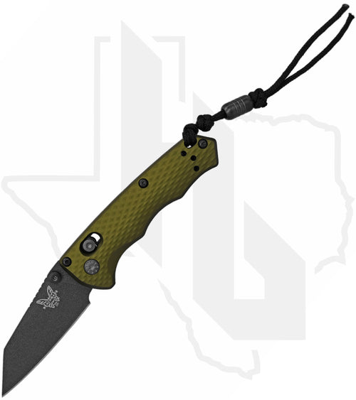 Benchmade Black Class Full Immunity 290BK-2 - Woodland Green Aluminum, Cobalt Black Cerakote