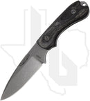 Bradford Knives Guardian 3.2 3.2FE-136-M390 - Black Charcoal Liberty Wood, Stonewashed, False Edge Grind