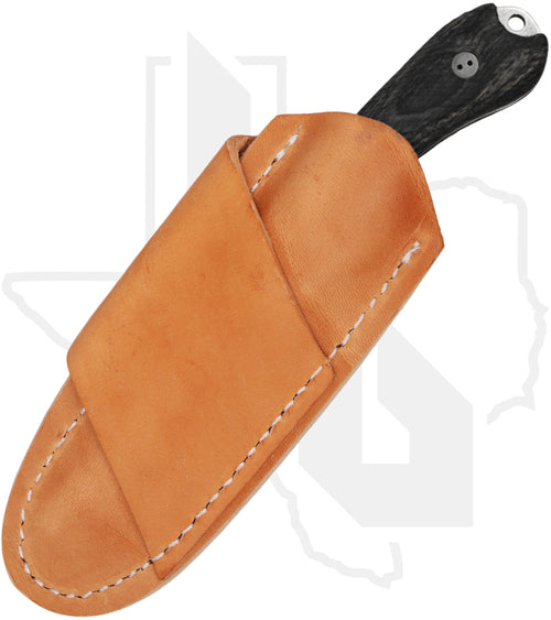 Bradford Knives Guardian 3.2 3.2FE-136-M390 - Black Charcoal Liberty Wood, Stonewashed, False Edge Grind