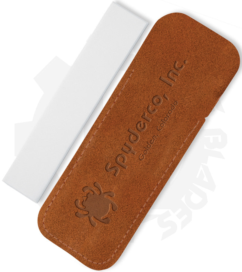 Spyderco Pocket Sharpening Stone Fine 303F - Leather Pouch