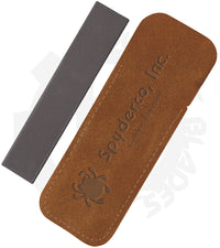 Spyderco Pocket Sharpening Stone Medium 303M - Leather Pouch