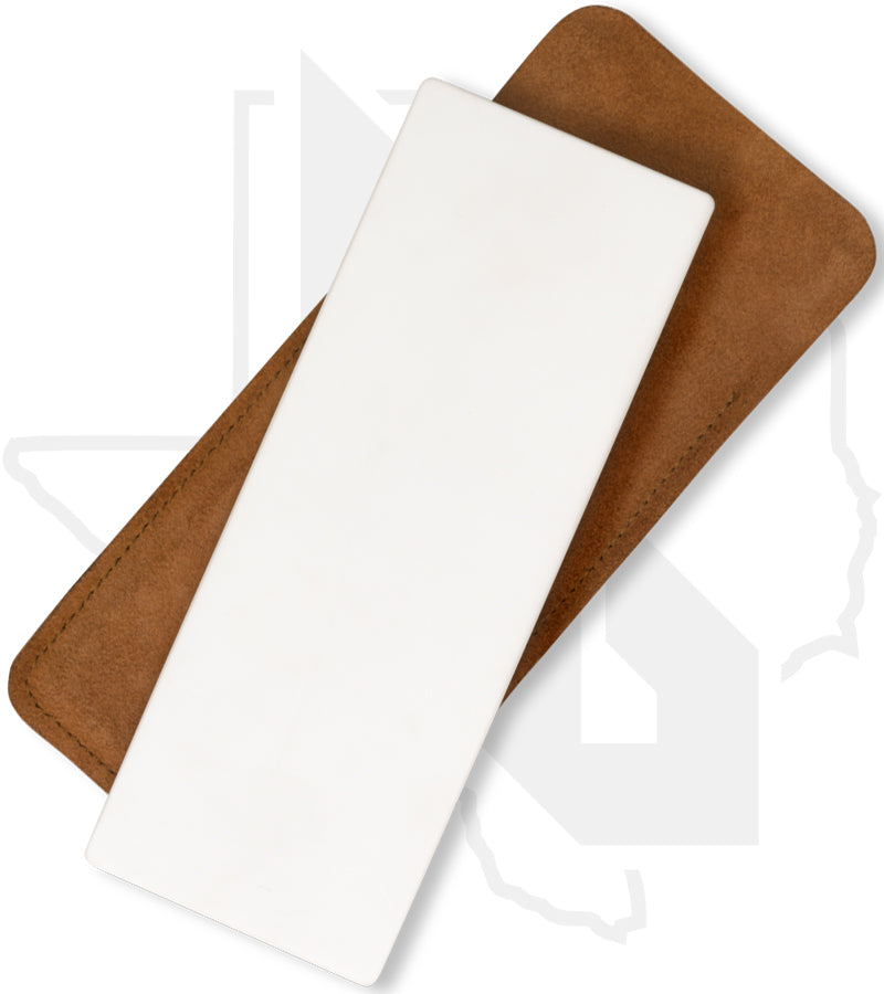Spyderco Bench Stone Ultra Fine 306UF - Leather Pouch