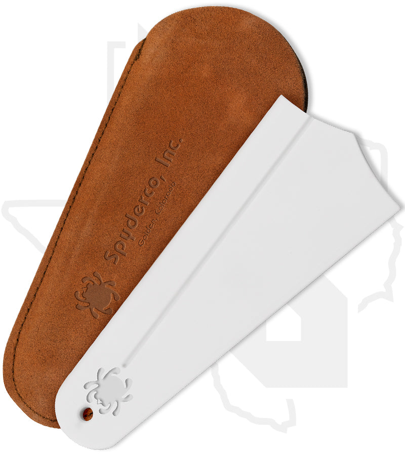 Spyderco Golden Stone Fine 308F - Leather Pouch