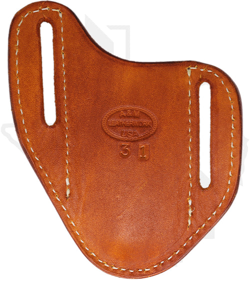 A & M Leather #31 Hunter Sheath 31-ST-PL - Saddle Tan, Vertical