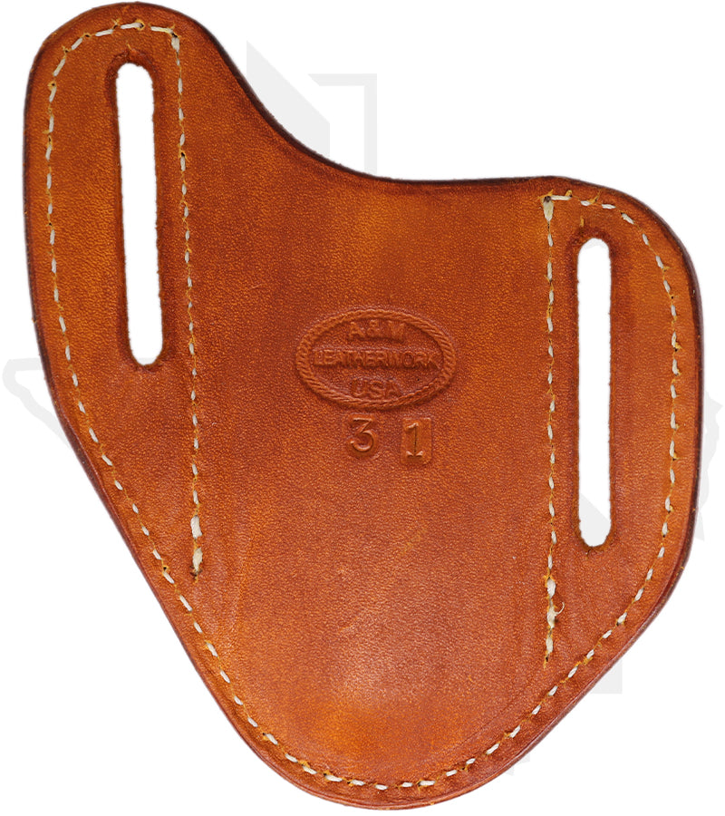 A & M Leather #31 Hunter Sheath 31-ST-PL - Saddle Tan, Vertical