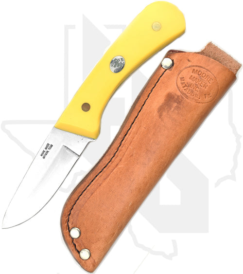 Moore Maker Drop Point Hunter 3101DP - Yellow Delrin