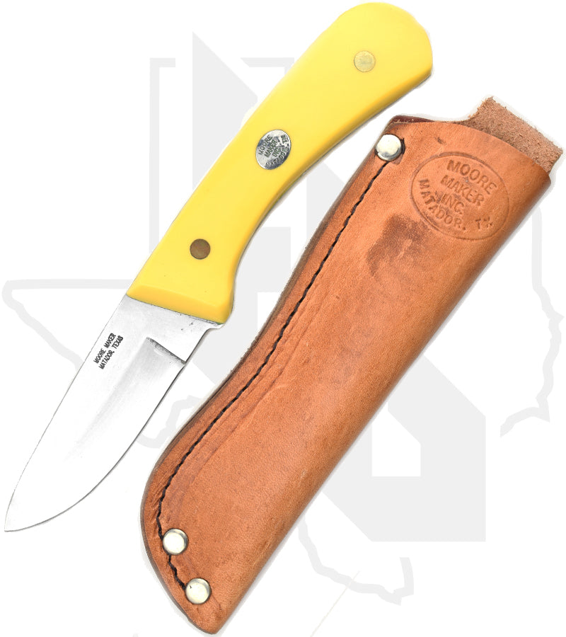 Moore Maker Drop Point Hunter 3101DP - Yellow Delrin