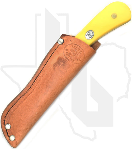 Moore Maker Drop Point Hunter 3101DP - Yellow Delrin