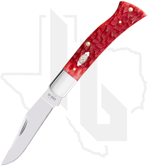 W.R. Case Axe Handle 31942 - Dark Red Bone, Peach Seed Jig (BR61135 CS)