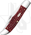 W.R. Case Folding Hunter 31960 - Dark Red Bone, Peach Seed Jig (6265 CS)
