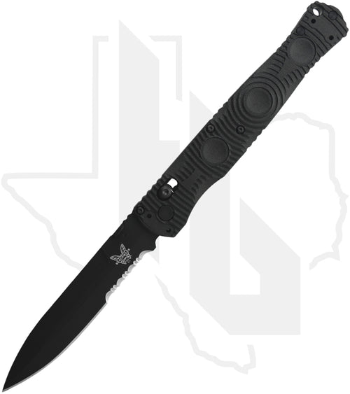 Benchmade Black Class SOCP Tactical Folder 391SBK - Serrated, Black