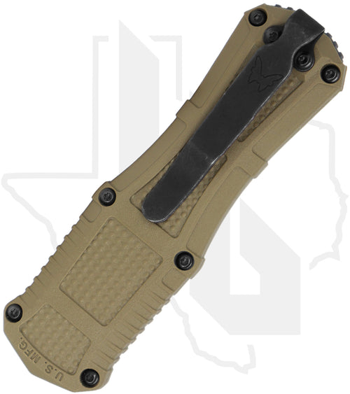 Benchmade Black Class Mini Claymore OTF 3375GY-1 - Green Grivory, D/E