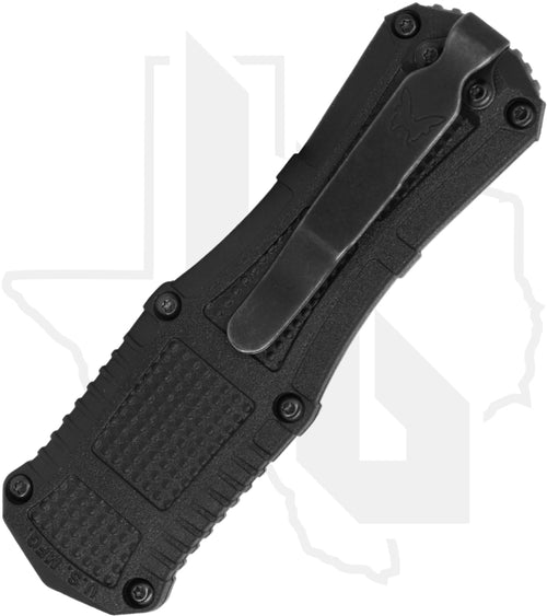 Benchmade Black Class Mini Claymore OTF 3375GY - Black Grivory, D/E