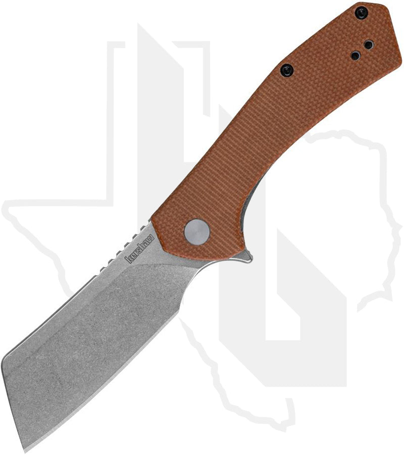 Kershaw Static 3445MCB - Brown Micarta, Stonewash