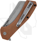 Kershaw Static 3445MCB - Brown Micarta, Stonewash